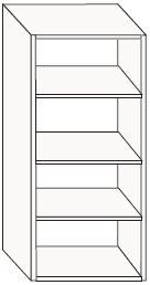 Esquema de un Mueble de Cocina Semi Columna Horno Microondas de Berzal Bricomaderas en Valladolid