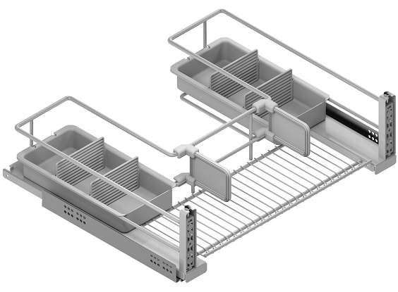 Cesto bajo fregadero para muebles de cocina de Menage Confort de Berzal Bricomaderas en Valladolid