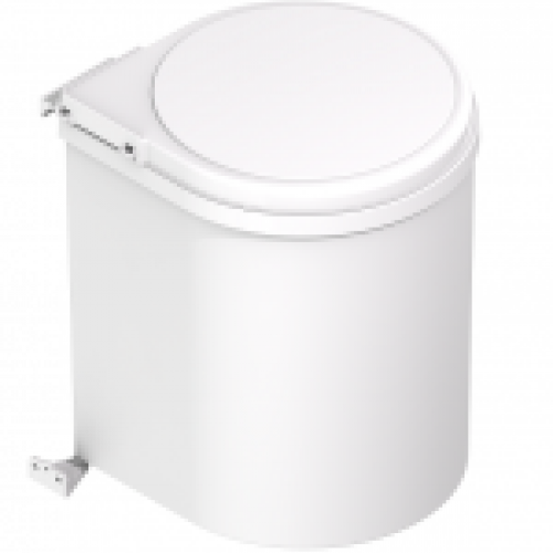 Cubo basura redondo blanco Menage Confort de Berzal Bricomaderas en Valladolid