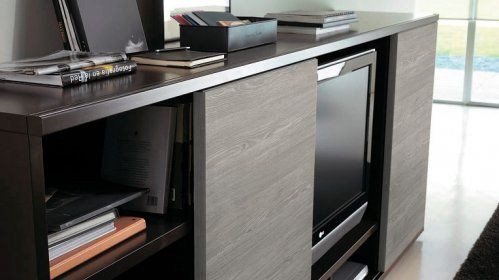 Ambiente hecho con melamina Roble Joplin de Finsa Berzal Bricomaderas Valladolid