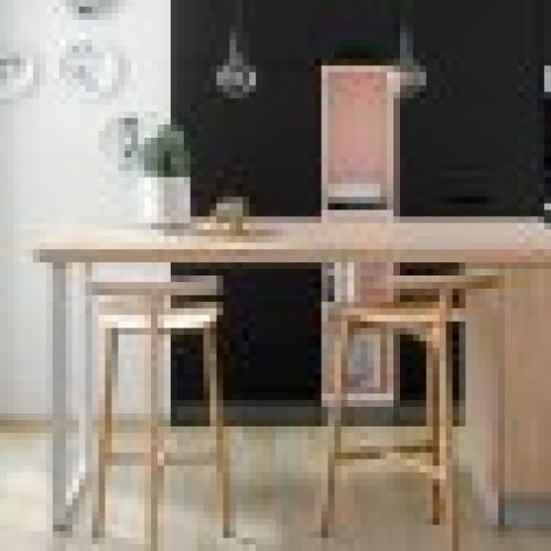 Decoración hecha con melamina Negro de Finsa Berzal Bricomaderas Valladolid