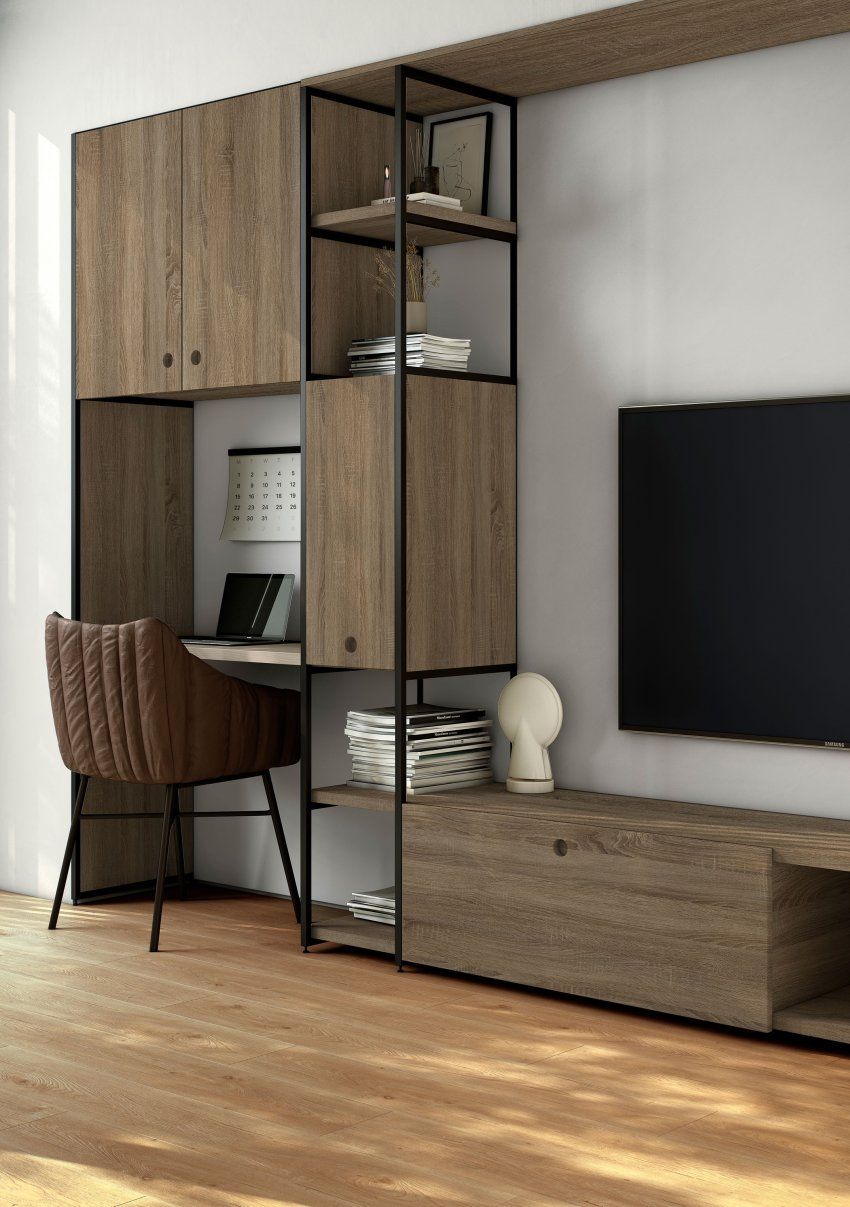 Ambiente desarrollado con la melamina Cambrian Oak de Finsa