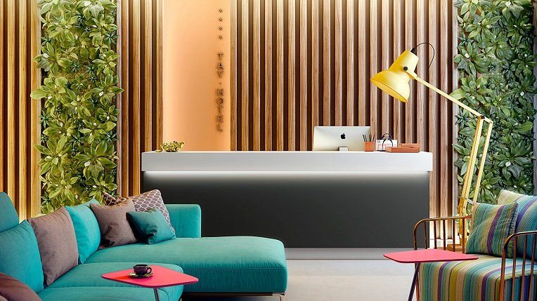 Ambiente decorativo con melamina Gris Gu de Finsa Berzal Bricomaderas Valladolid