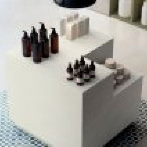 Ambiente diseñado con Creta Marfil de Finsa