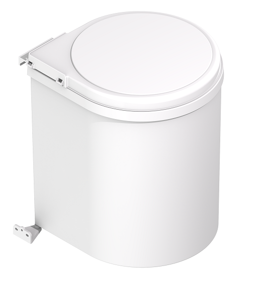 Cubo basura redondo blanco Menage Confort de Berzal Bricomaderas en Valladolid