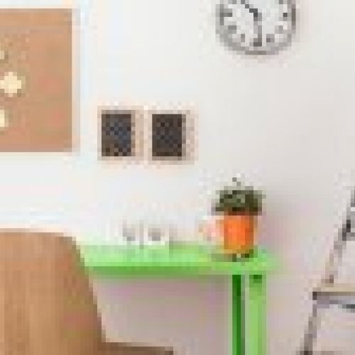 Ambiente decorativo con melamina Verde Ecologico de Finsa Berzal Bricomaderas Valladolid