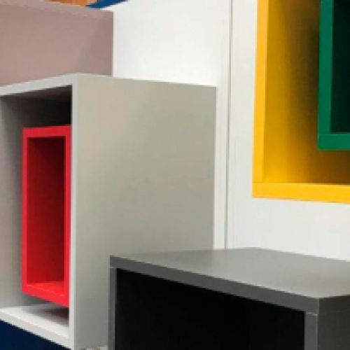 Cubos de decoración en melamina