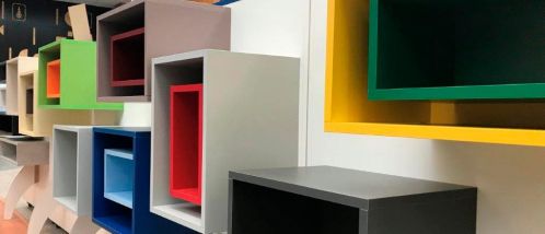 Cubos de decoración en melamina